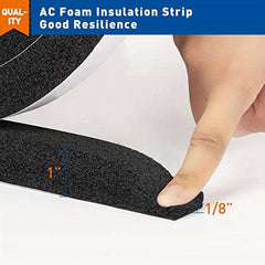 Foam Weather Stripping 2.54cm W x 2.54cm T Window Air Conditioner Sealer 3.96m