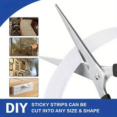 3x26 Hook Loop Tape Sticky Back Fastener Roll Self Adhesive Heavy Duty Strips