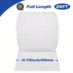 3x26 Hook Loop Tape Sticky Back Fastener Roll Self Adhesive Heavy Duty Strips