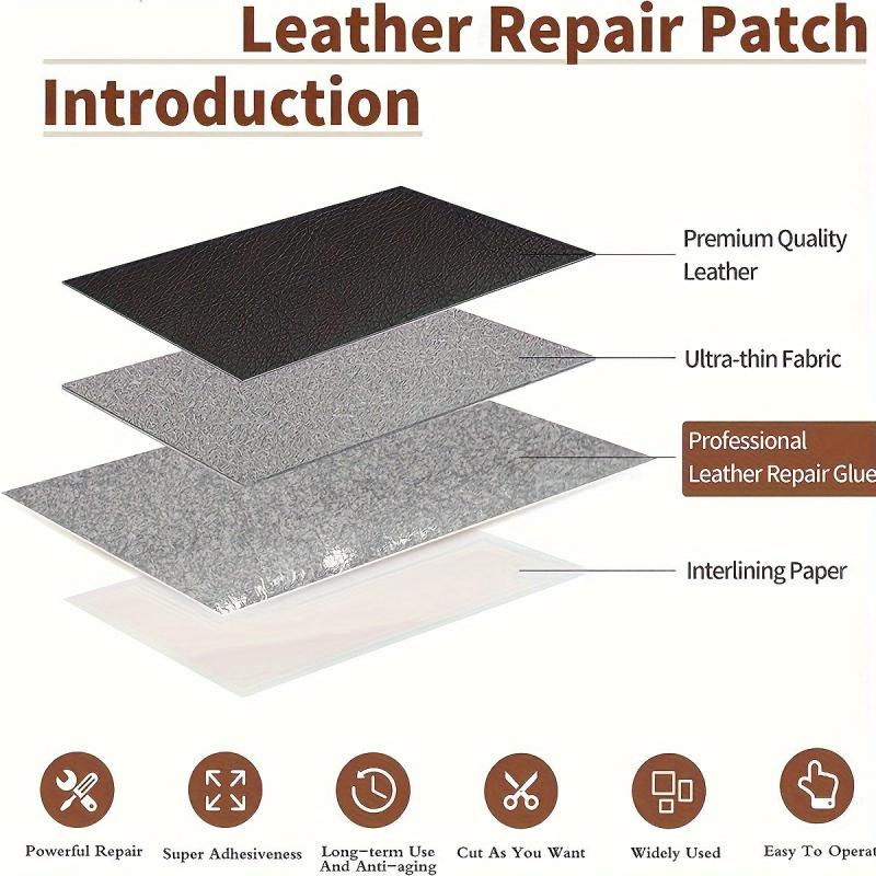 Leather Repair Patch 17X79 Inch Self Adhesive Waterproof DIY Large Patches