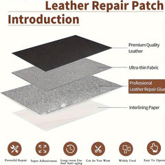 Leather Repair Patch 17X79 Inch Self Adhesive Waterproof DIY Large Patches