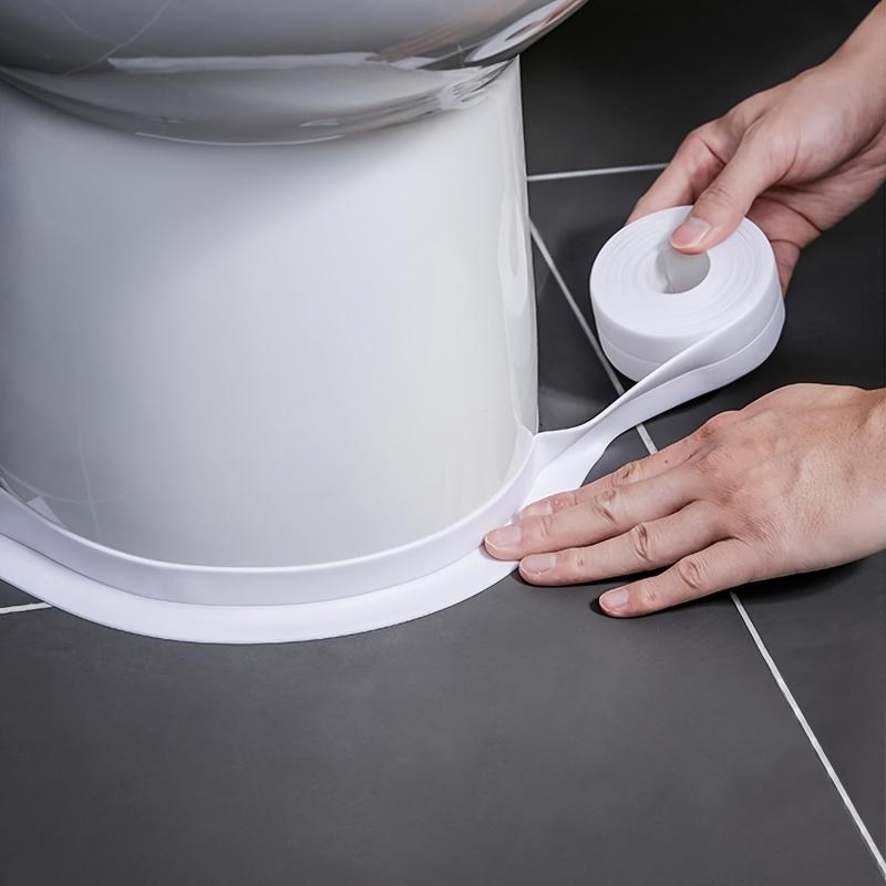 2pcs Sealing Tape Strips 1.5x126ft Self Adhesive Toilet Basin PVC
