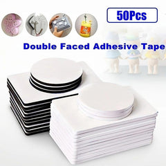 50pcs Double Sided Foam Tape Mounting Sticky Magic Sticker Tape