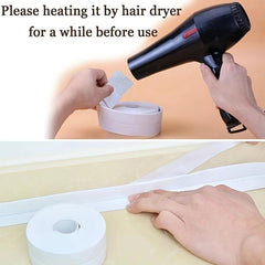 1pc Bathroom Shower Caulking Strip PVC Self Adhesive Waterproof Wall Sticker