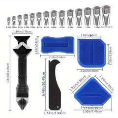 31pcs Seam Filling Tool Set Metal Scraper Tile Kitchen Sink Scrap