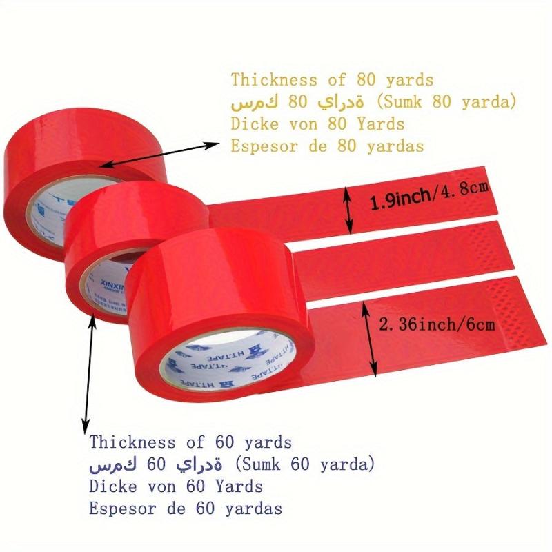 Red Packing Tape 4.8cm x 54.86m Roll