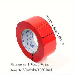 Red Packing Tape 4.8cm x 54.86m Roll