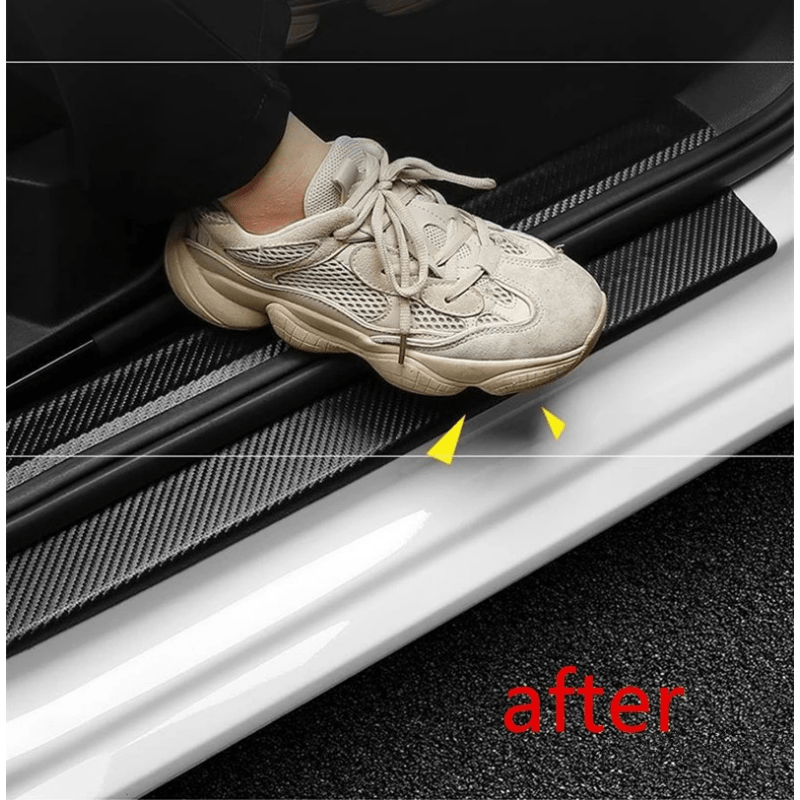 10x01cm 3M 3D Carbon Fiber Car Sticker DIY Protector Strip Waterproof Film