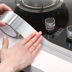 Kitchen Fine Seam Aluminum Foil Tape Waterproof High Temp Resistant Adhesive