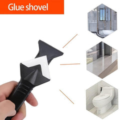 Metal Head Scraper Shovel Beauty Seam Tool Glass Glue Seam Cleaning Set