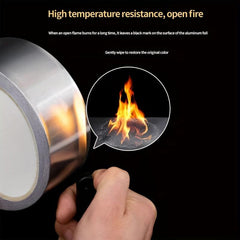 1roll Aluminum Foil Duct Tape Heavy Duty High Temperature Sealed Bonded Metal