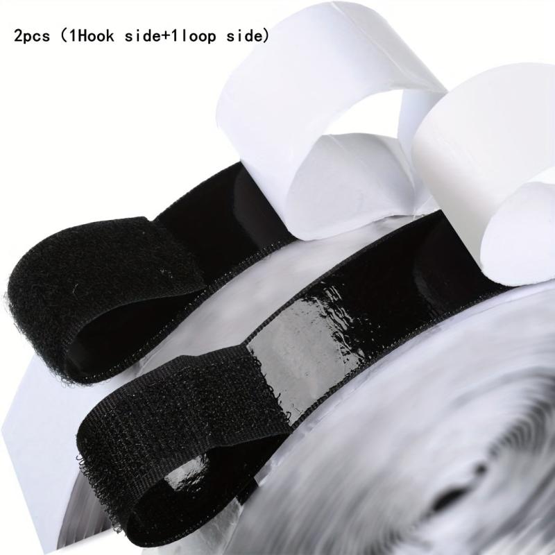 2pcs 24.99m Hook and Loop Adhesive Tape Strip Fastener