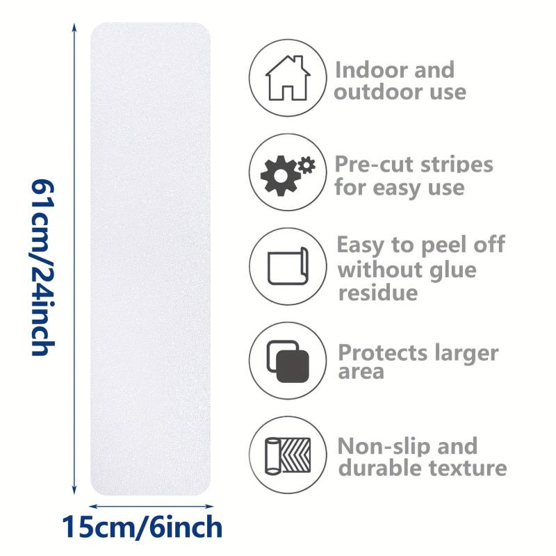 2pcs Frosted Anti-slip Strips - Waterproof Wear-resistant