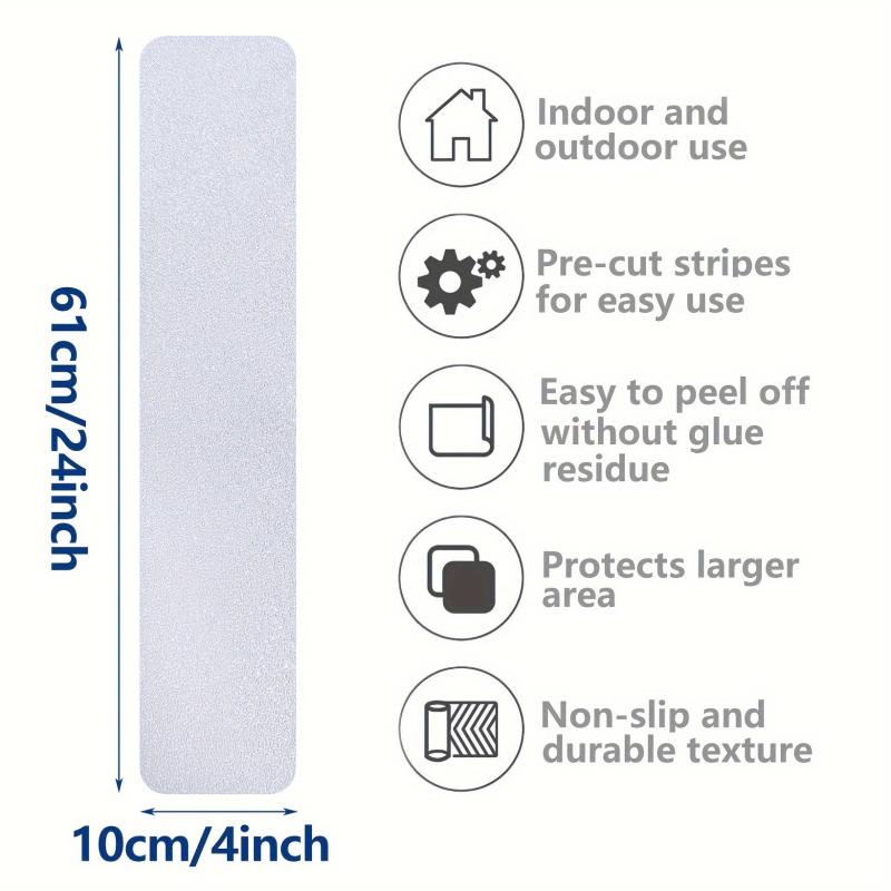 2pcs Frosted Anti-slip Strips - Waterproof Wear-resistant