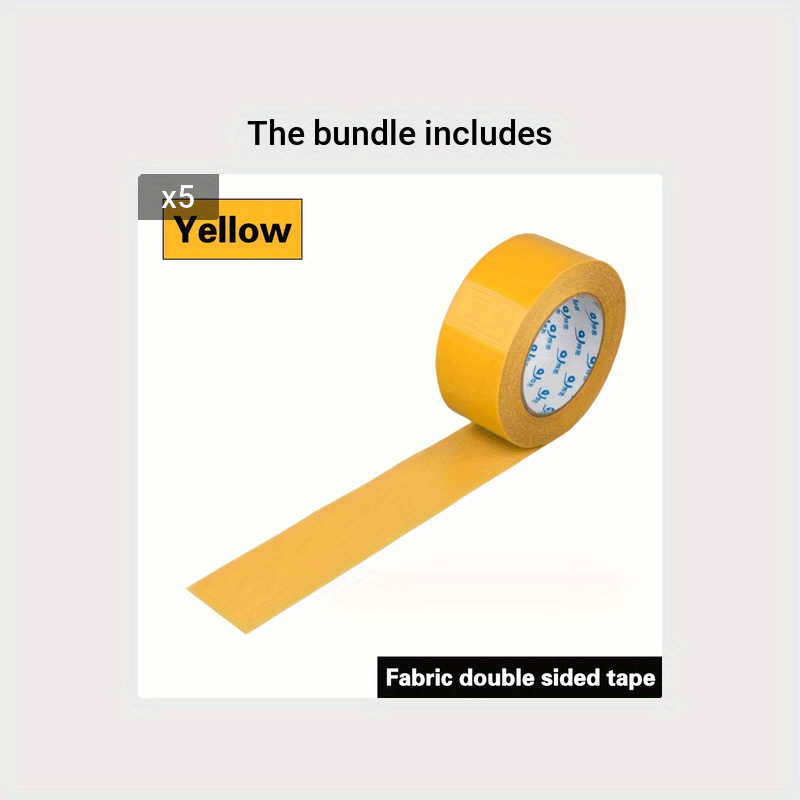 Heavy Duty Double Sided Tape, Removable Acrylic Clear Adhesive, 3/10/6m