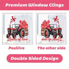 9pcs Cartoon Bear Love Window Clings Static Window Sticker Glass Sticker