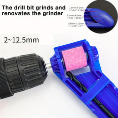 Adjustable Drill Bit Sharpener 5mm Portable Variable With Diamond Grinding Wheel