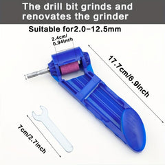 Adjustable Drill Bit Sharpener 5mm Portable Variable With Diamond Grinding Wheel