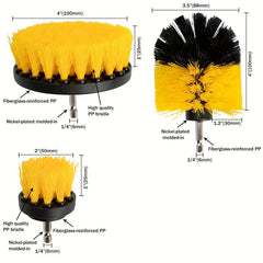 7-Piece Power Scrubber Drill Brush Set for Cleaning - All Purpose Drill Brush