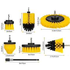 7-Piece Power Scrubber Drill Brush Set for Cleaning - All Purpose Drill Brush