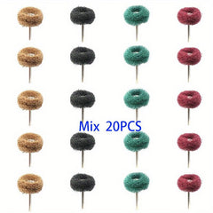 Mini Drill Bit Nylon Abrasive Brush Wire Buffing Polishing Wheel Set
