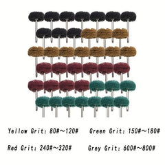 Mini Drill Bit Nylon Abrasive Brush Wire Buffing Polishing Wheel Set