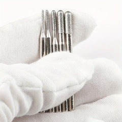QLIDIA Diamond Mounted Points Diamond Burrs Set Jade Carving Nail Grinding Head
