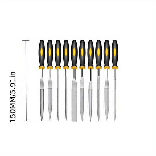 10pcs Diamond Assorted Files Various Shape Raft Needle Rasper Metal Cutting Tool