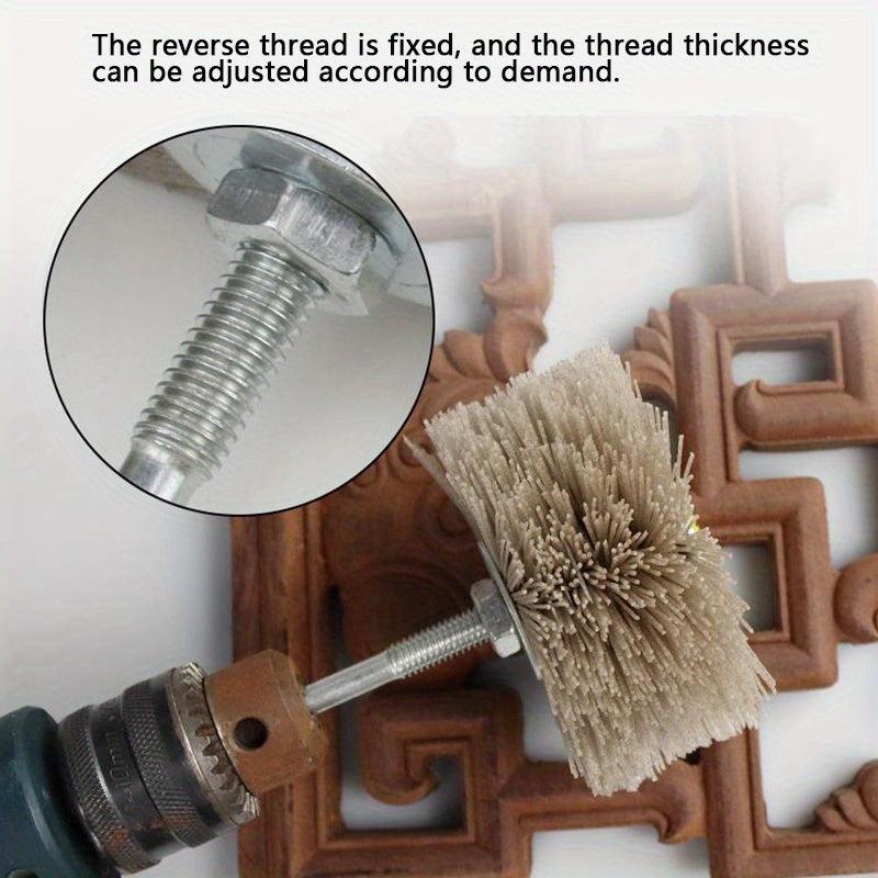 Nylon Wheel Brush 80 1000Grits Abrasive Grinding Head 6mm Shank