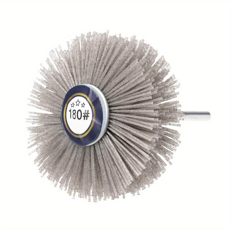 Nylon Wheel Brush 80 1000Grits Abrasive Grinding Head 6mm Shank