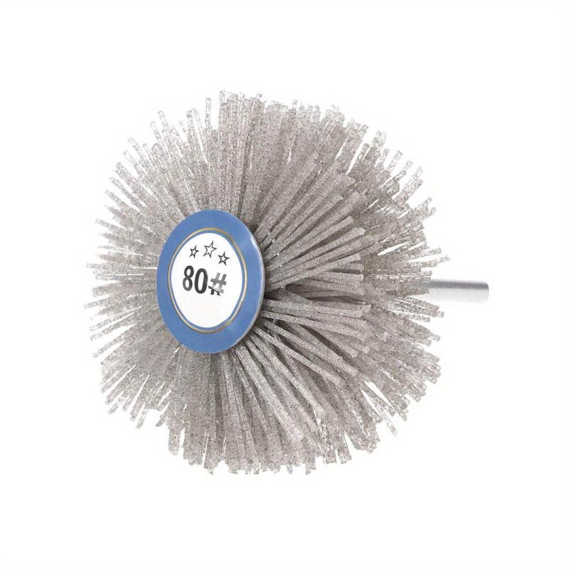 Nylon Wheel Brush 80 1000Grits Abrasive Grinding Head 6mm Shank