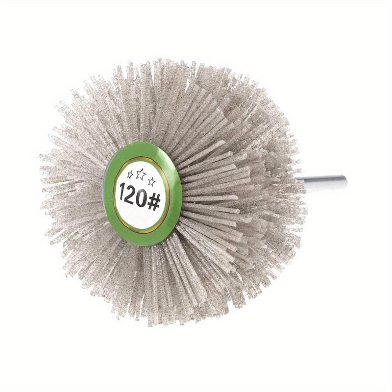 Nylon Wheel Brush 80 1000Grits Abrasive Grinding Head 6mm Shank