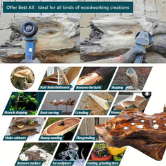 Wood Grinder Wheel Disc 10-16 cm for Woodworking Sanding Carving Shaping