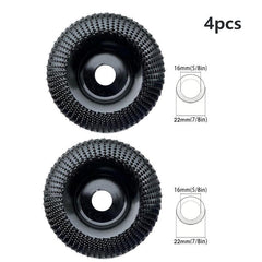 4pcs 10 Wood Grinding Shaping Disk Grinder Wheel Disc for Angle Grinders