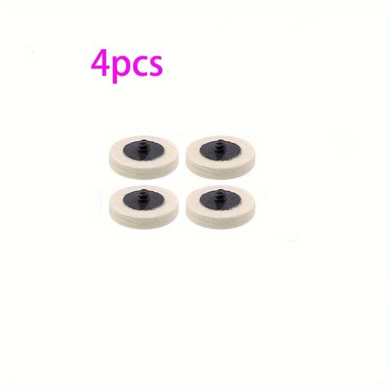 31pcs 5.08cm Wool Fabric Buffing Pads with Holder
