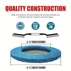 Flap Discs 4.5 Inches 115mm 125mm Flap Sanding Disc