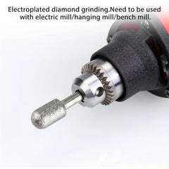 20pcs Diamond Grinding Heads Mini Bits for Rotary Tool 3mm Shank Abrasive Tool