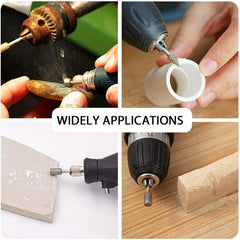 20pcs Diamond Grinding Burr Drill Bit Set with 2.54, 2.0, and 3.2cm Shank