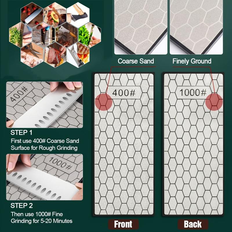 Professional Double Sided Diamond Sharpening Stone