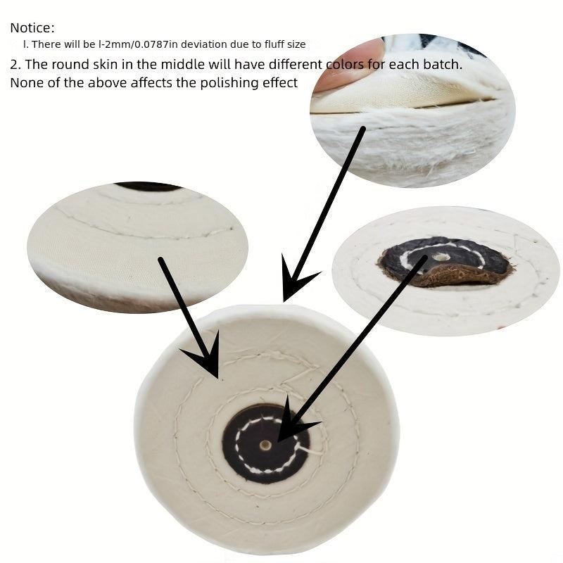 6mm Cloth Jewelry Polishing Wheel - 4' 50PYL