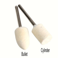 14-Piece Wool Felt Mounted Spindle Polishing Wheel Set for Watches Jewelry