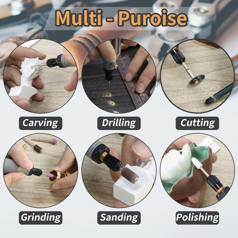 Cordless Rotary Tool Mini Power Rotary Tool 5 Speed USB Charging 3 7V Kit