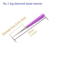 5 Pcs Jewelry Making Tool Set Diamond File Cutter Bead Beading Hole Enlarger