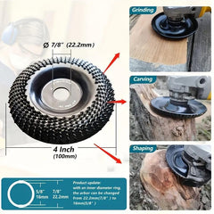 Wood Grinder Wheel Disc 10-16cm Wood Shaping Wheel Grinding Disc