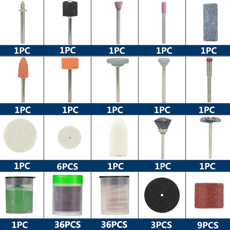 105pcs Rotary Tool Accessories Kit for Grinding Sanding Polishing Cutting