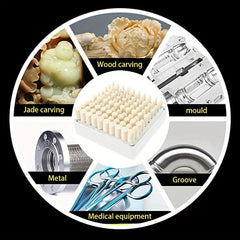 100pcs Soft Polishing Wheel Wear Resistant Buffing Wheel + 1/8 Inch Shank