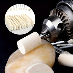 100pcs Soft Polishing Wheel Wear Resistant Buffing Wheel + 1/8 Inch Shank