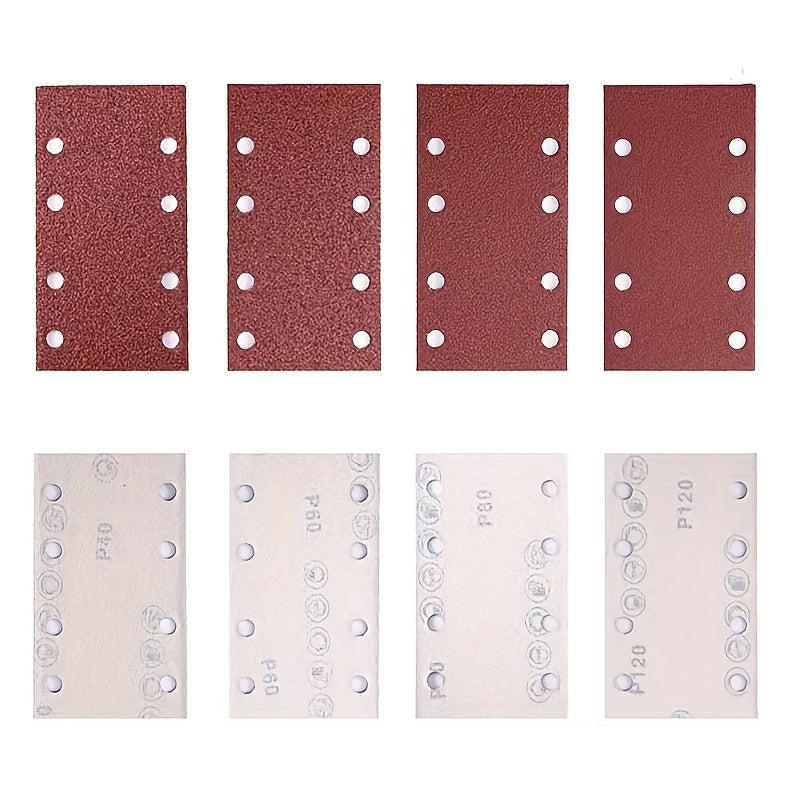 8 Hole Flocking Sandpaper 185x93mm Self-adhesive Sheet 40-1000 Grit