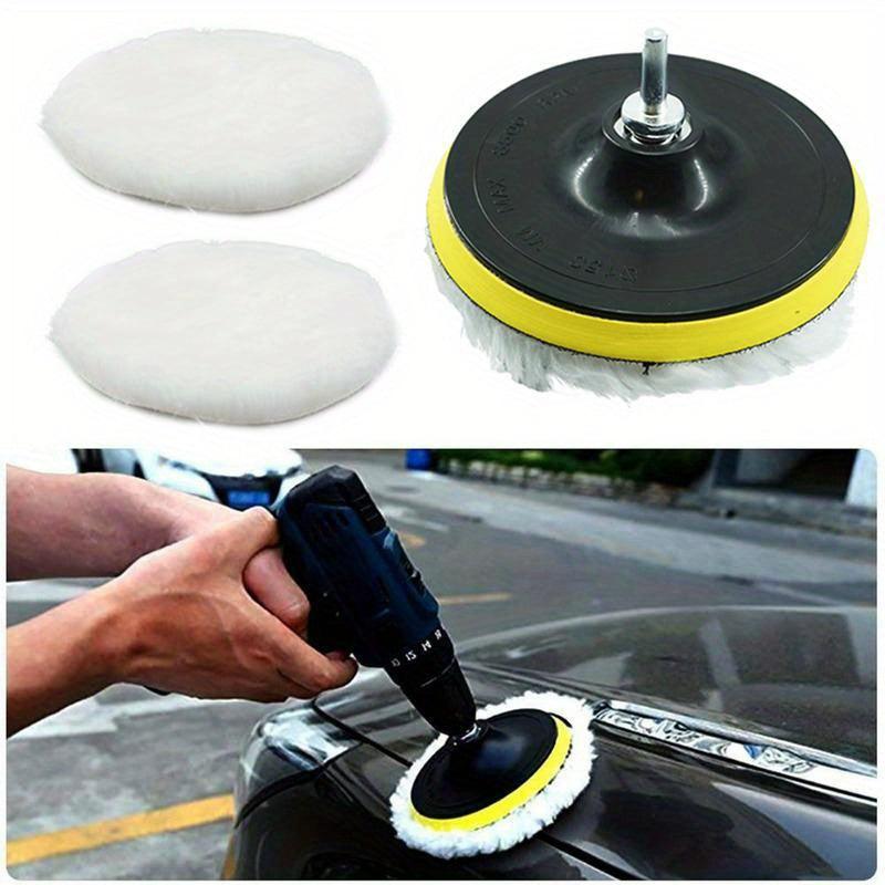 5pcs Car Paint Care Kit Polishing Pads Waxing Sponge Wool Wheels