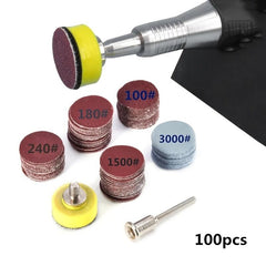 100pcs 1 Inch Sanding Discs Polishing Pads for Rotary Tools